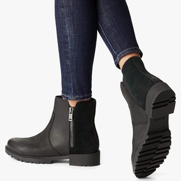 Sorel Shoes - Sorel Emelie II Zip Waterproof Leather Rain Boot - Women's Size 8.5 NWT